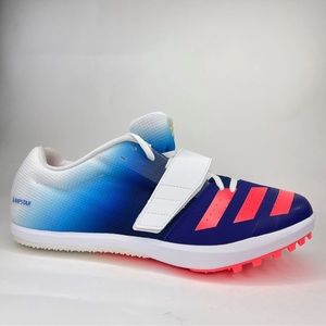 Adidas Mens Jumpstar Blue Pink Track & Field Shoes Size 11.5  GY0942